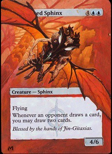 Consecrated Sphinx Magic Card Altered Art