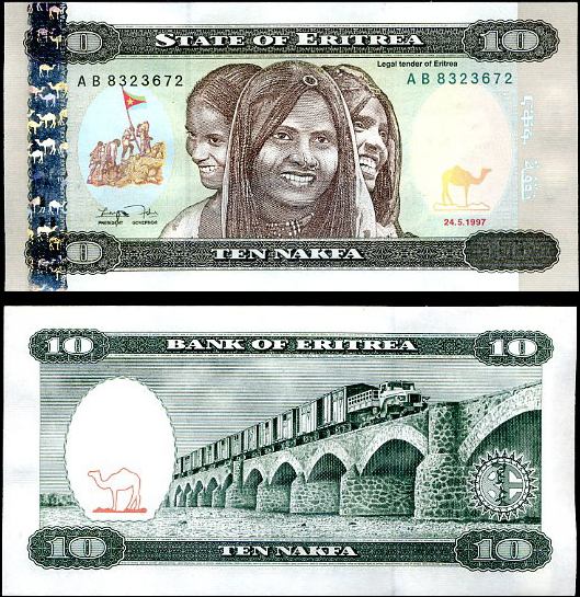 10 Nakfa Eritrea 1997, Pick 3