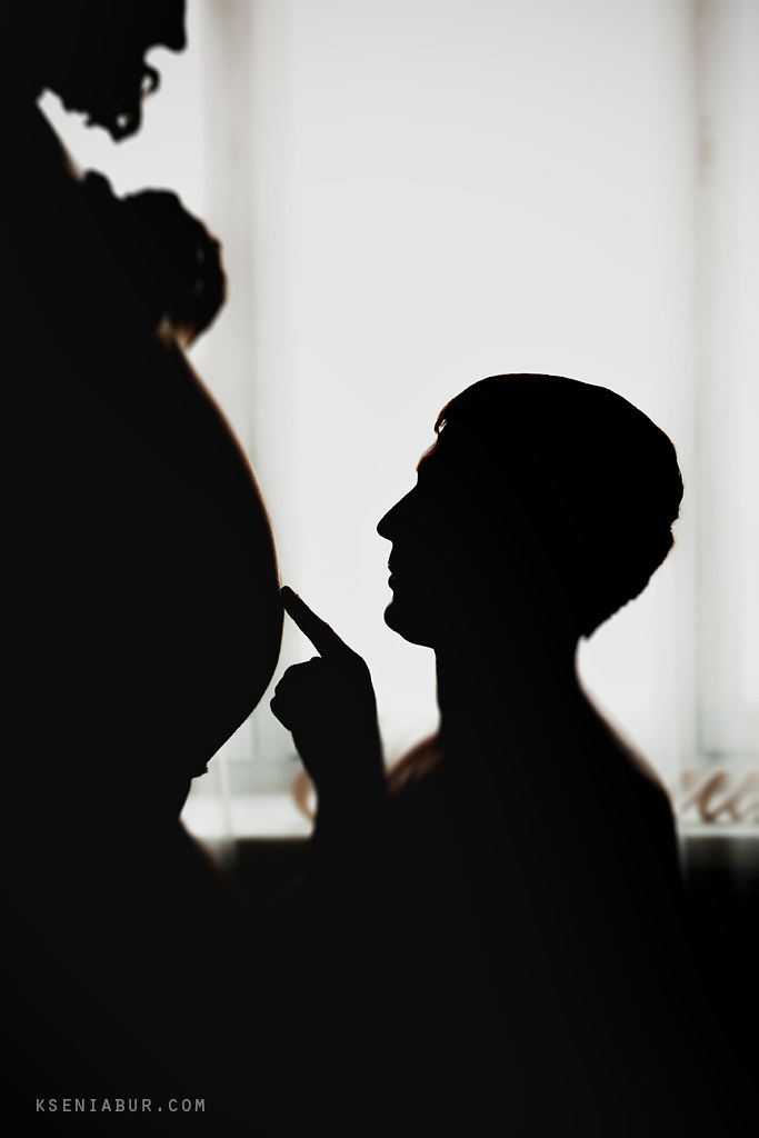 Фотосессия беременности в интерьерной студии Новосибирск