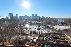 Down town Calgary on a sunny Remembrance day 2013