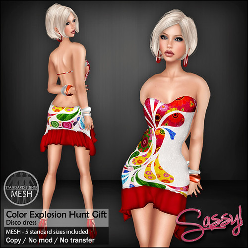 Sassy! Disco dress - Color Explosion Hunt Gift