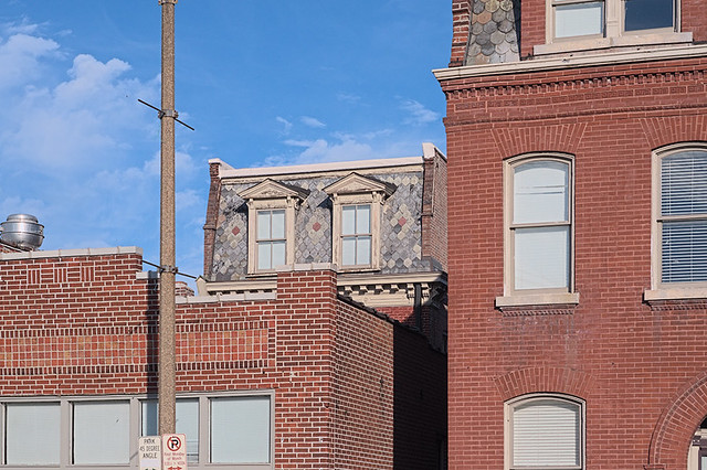 Soulard Neighborhood, in Saint Louis, Missouri, USA - Mansard roofs - 1