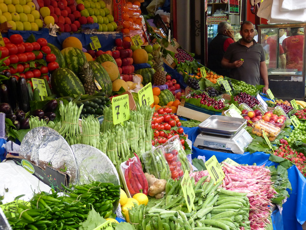 Vegetables for sale, Istanbul