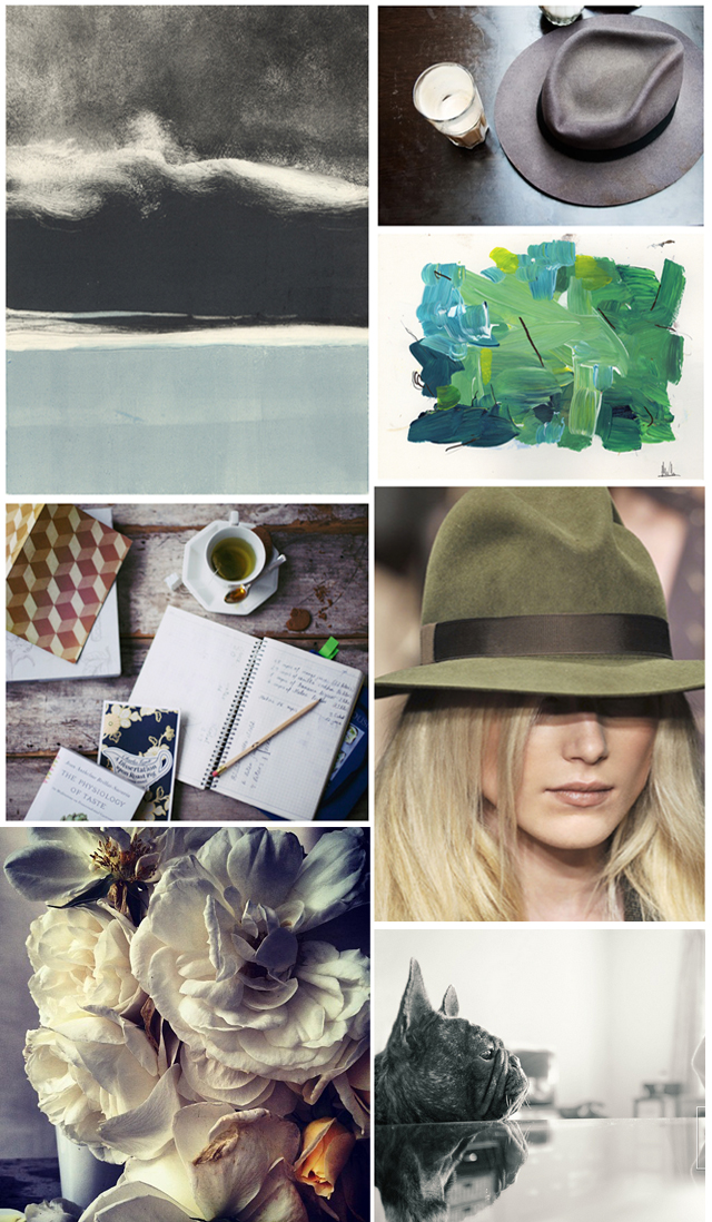 photo collage-muted neutrals-greens