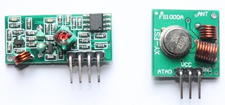 315Mhz wireless transmitter and receiver