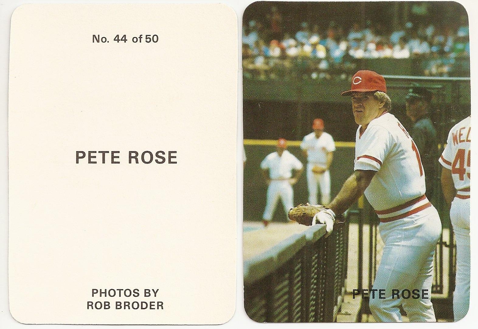 PETE ROSE 1990 The Shanks Collection Furture Hall of Famers protective sleeve 