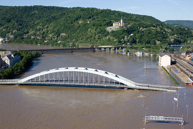 General View Of Flooded Ústí