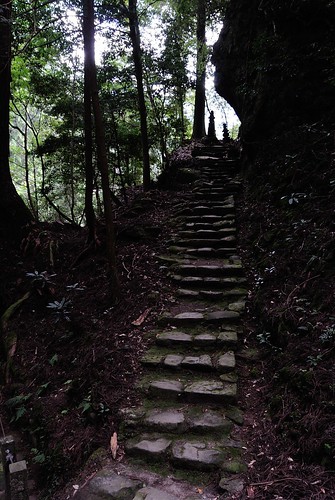 Stairs to the sanctuary in Muro-ji temple.