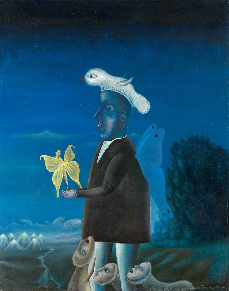 LEONID PURYGIN - Butterfly Man with a Bird Hat
