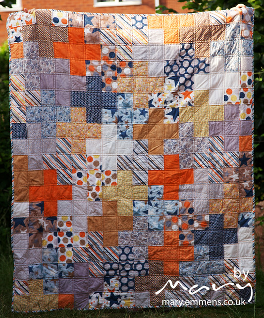 Modern Plus Quilt for Siblings Together