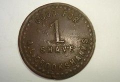 CROOKSHANKS Shave token obverse