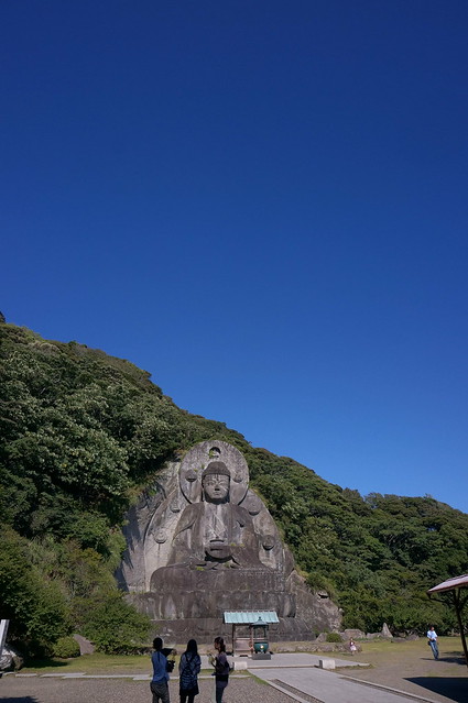 Blue sky and huge buddha