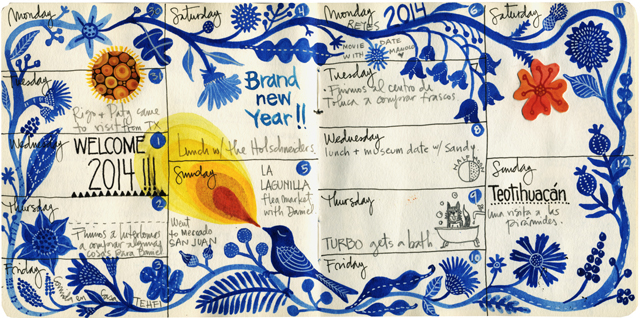 January Journal pages 2014