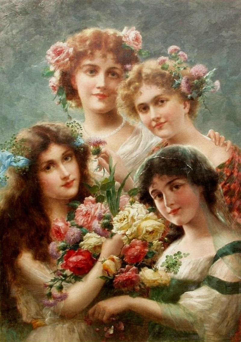 Girls by Emile Vernon, Date unknown