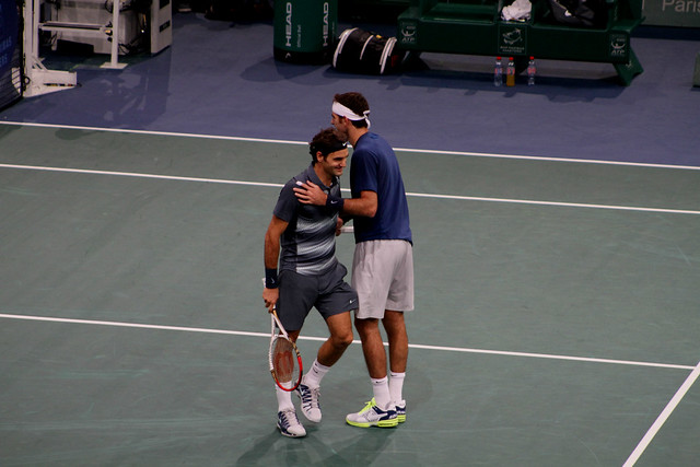 Roger Federer and Juan Martin del Potro