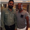 Hansdeep Singh with Brian Lara at Mumbai, India