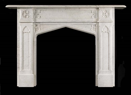 gothic marble fire surround by stephencritchley