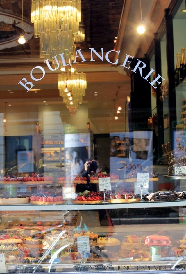 Versailles boulangerie window by Chic n Cheap Living