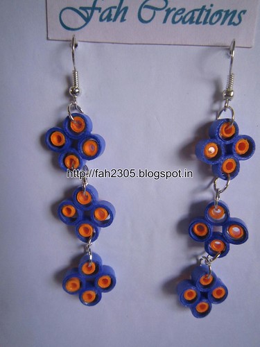 Handmade Jewelry - Paper Quilling Earrings (2) by fah2305