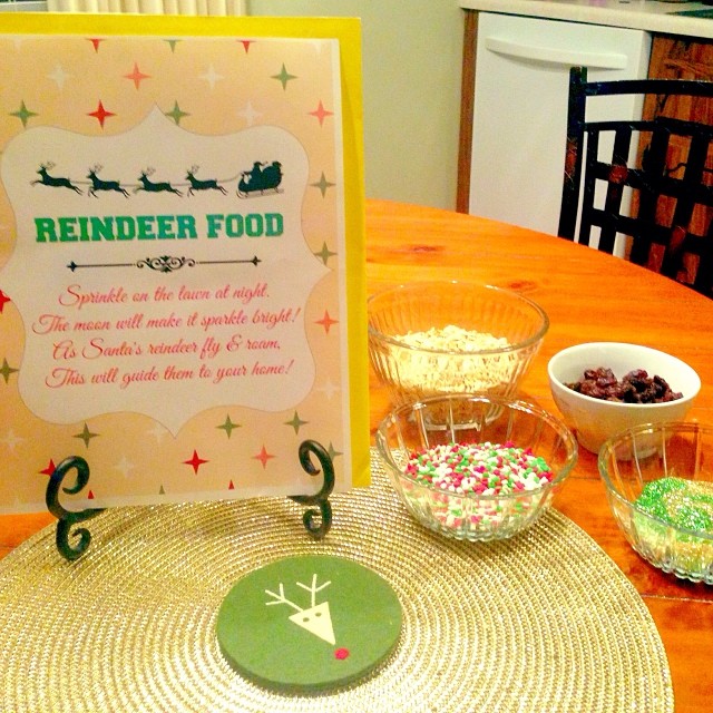 Fixed up a little reindeer food tonight with the kids. We've never done this before, but it was fun!! Tried to get all the glitter mess up off the table, but yikes!! Hope the maids don't hate me!! #reindeerfood #glitterisamess #christmasmemories