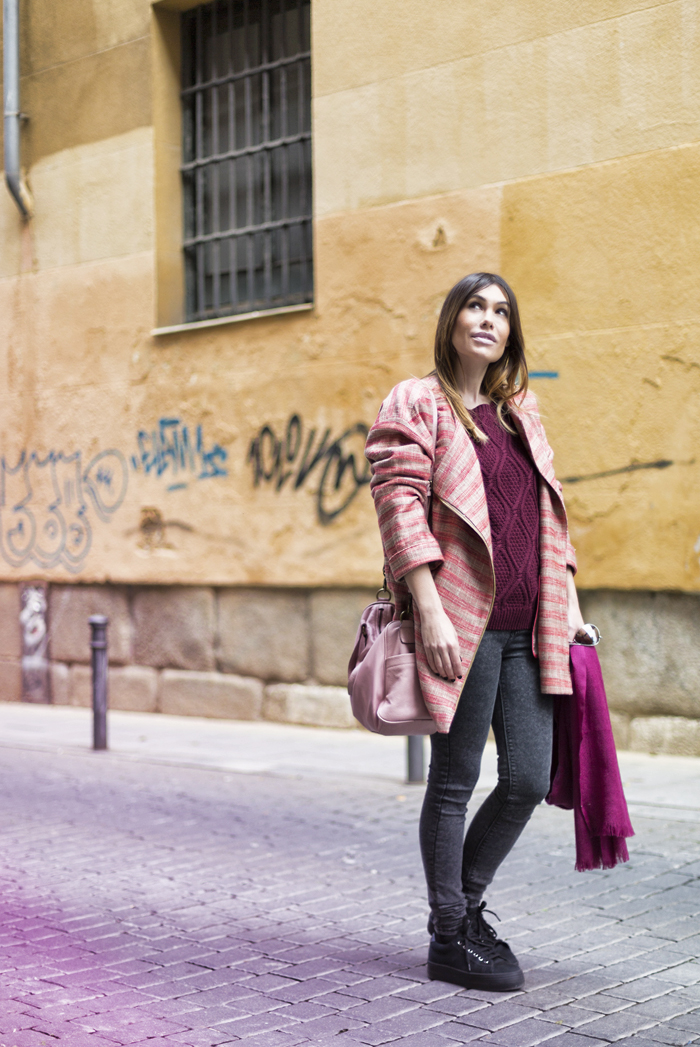 street style barbara crespo pink spring jacket the corner shop fashion blogger outfit blog de moda