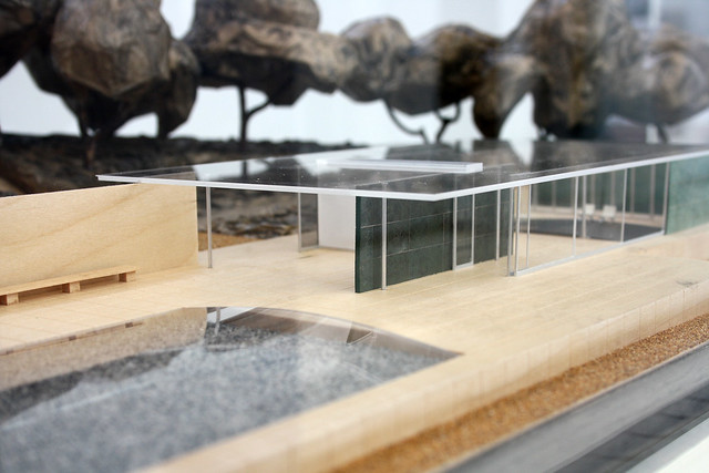 Model of Barcelona pavillon by Ludwig Mies van der Rohe