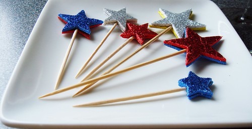Handmade Glitter Star Picks