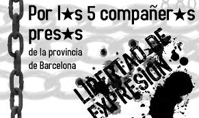 pels 5 companys anarquistes presos a la provincia de barcelona