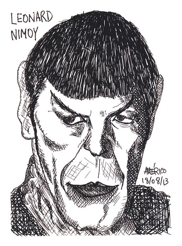 Leonar Nimoy, former actor of the Star Trek series by americoneves