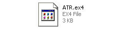 The EX4 ATR indicator file for MetaTrader