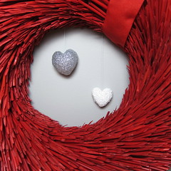 Iron Craft Challenge #26 - Hanging Hearts Wreath