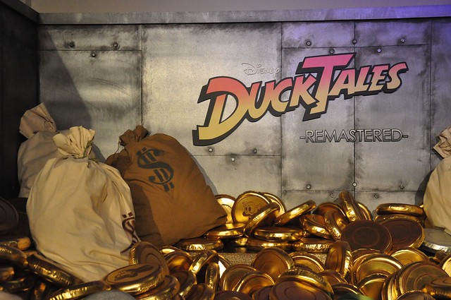 Scrooge McDuck's money bin for DuckTales Remastered at iam8bit gallery