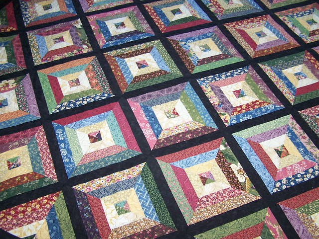 Custom Strippy Lap Quilt in Thimbleberries Sweet Home