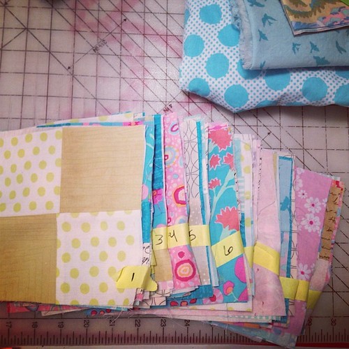 Off the wall and ready to sew. Tomorrow. #pennypatchqal