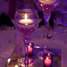 Goblets with Diamonds and Floating Candles