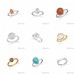 ASSORTED STACKING RINGS