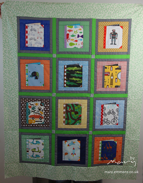 Books for baby quilt top