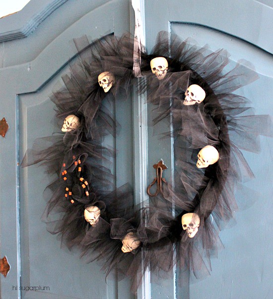 Hi Sugarplum | Halloween Tulle Wreath