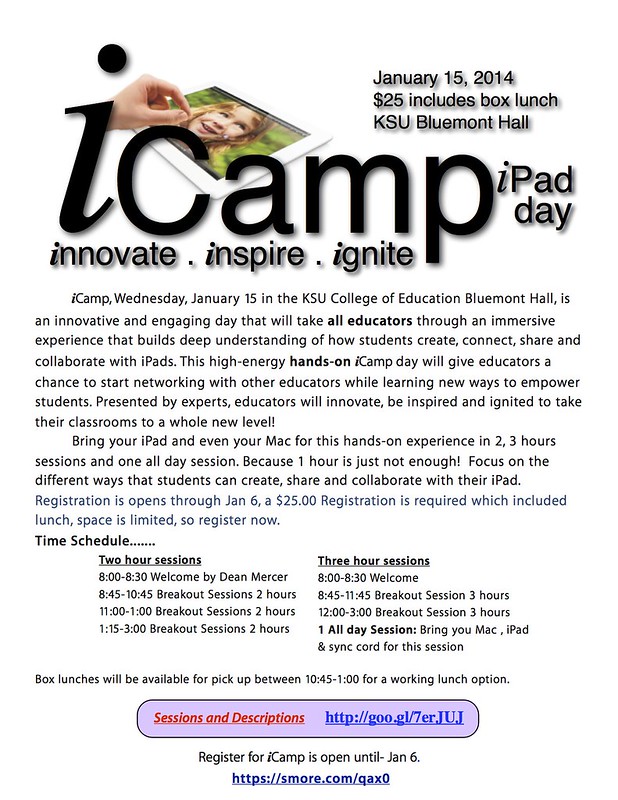 iCamp January 15, 2014 in Manhattan, Kansas: iPad Day!