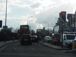 Dans le trafic londonien ! (Photo de Fred)