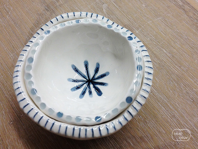 pinched porcelain bowls