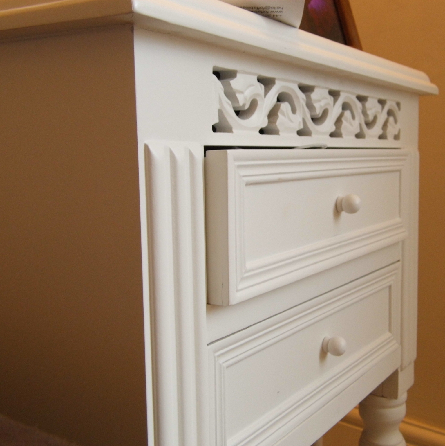 Out There Interiors Nightstand French Style White