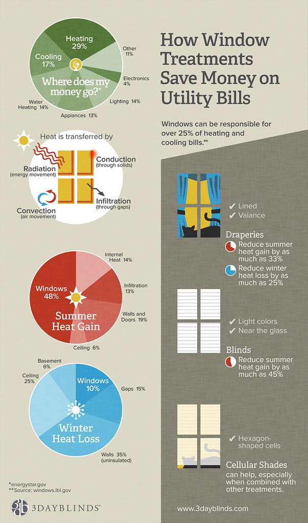 Infographic: money and energy savings data visualization