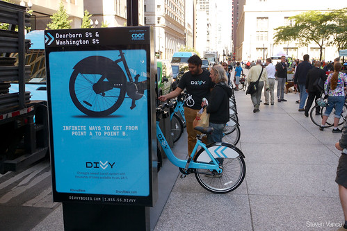 Divvy bike sharing at Bike to Work Day Rally