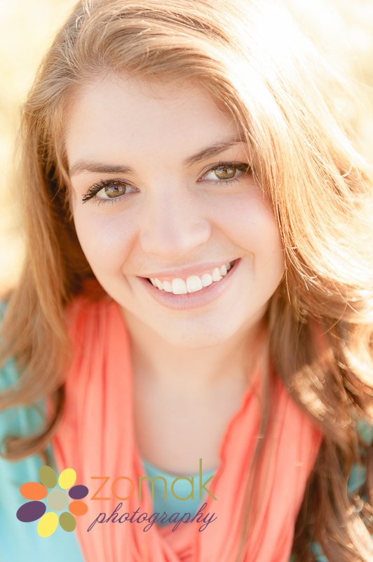 beautifully backlit portrait of cassidy, class of 2014 senior in helena montana