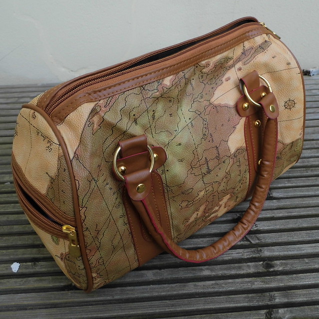 Chloe Atlas Map Print Handbag