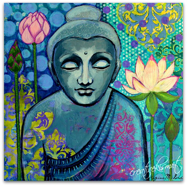 Zen Garden painting by Regina Lord