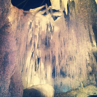 Ice Castle... And yes, it's COLD! #icecastle #icicles #newhampshire #winterwonderland #newengland #brrrr