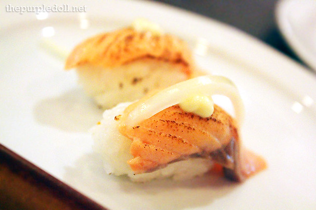 Fatty Salmon Nigiri Sushi
