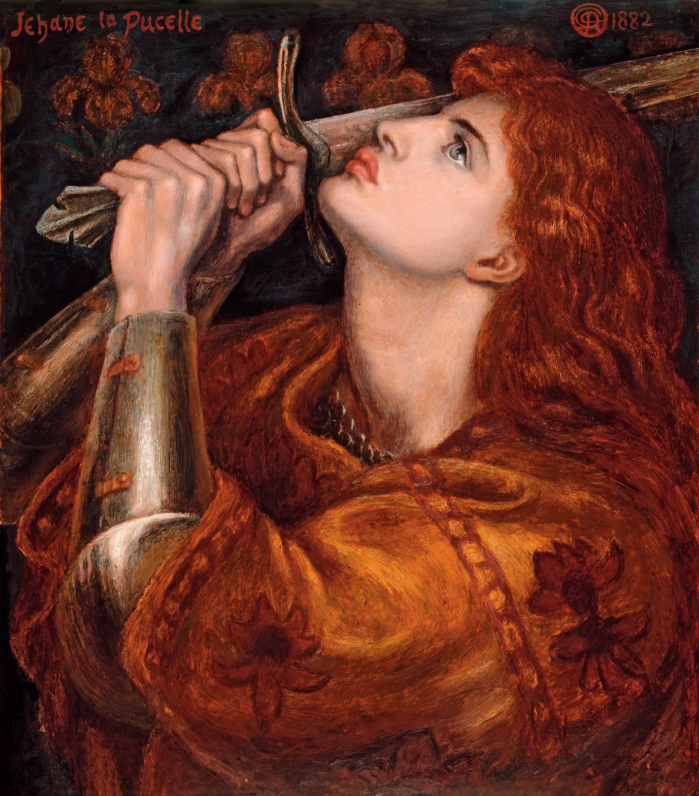 Joan of Arc by Dante Gabriel Rossetti, 1882